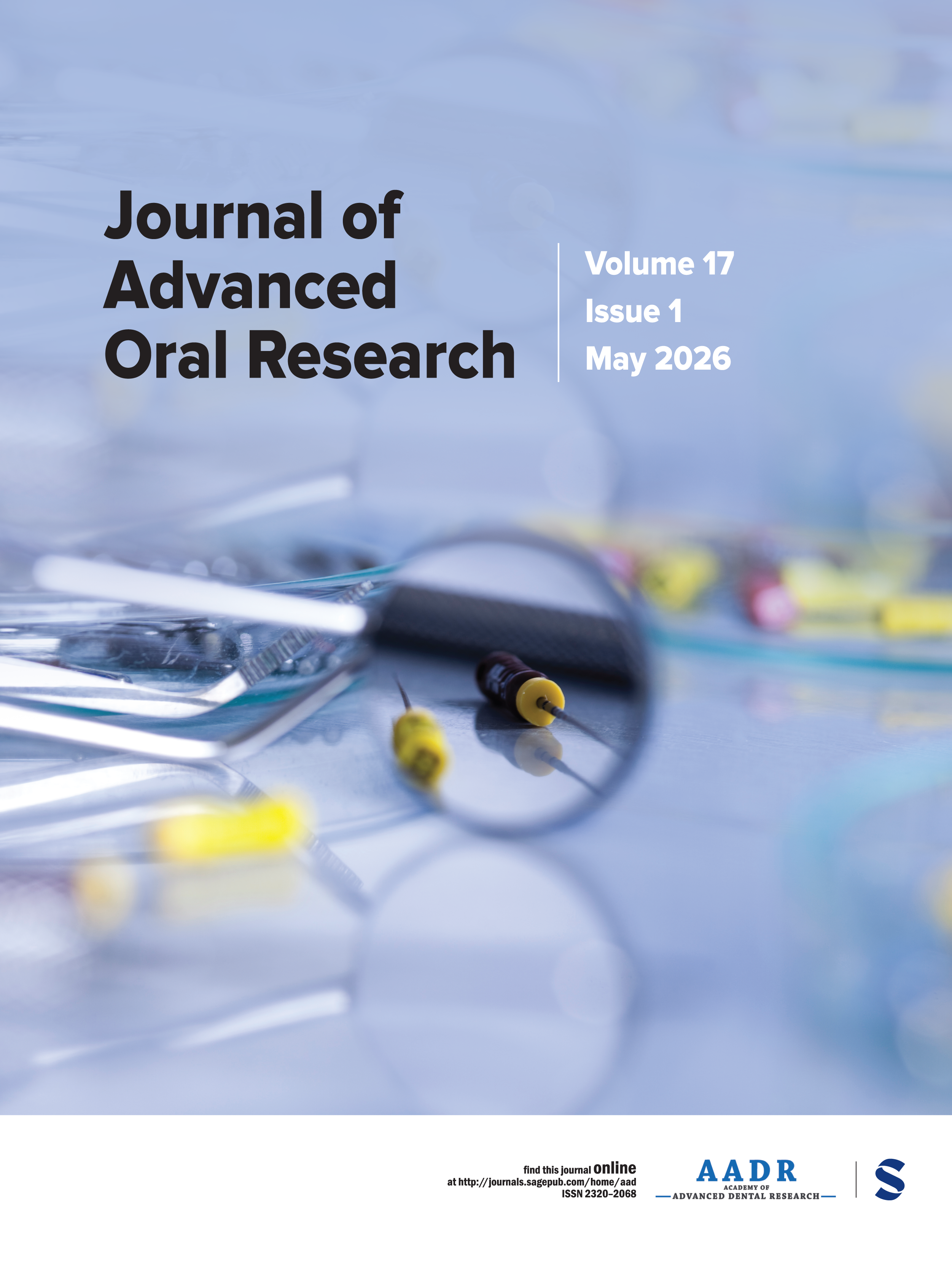 Journal of Advanced Oral Research journal cover