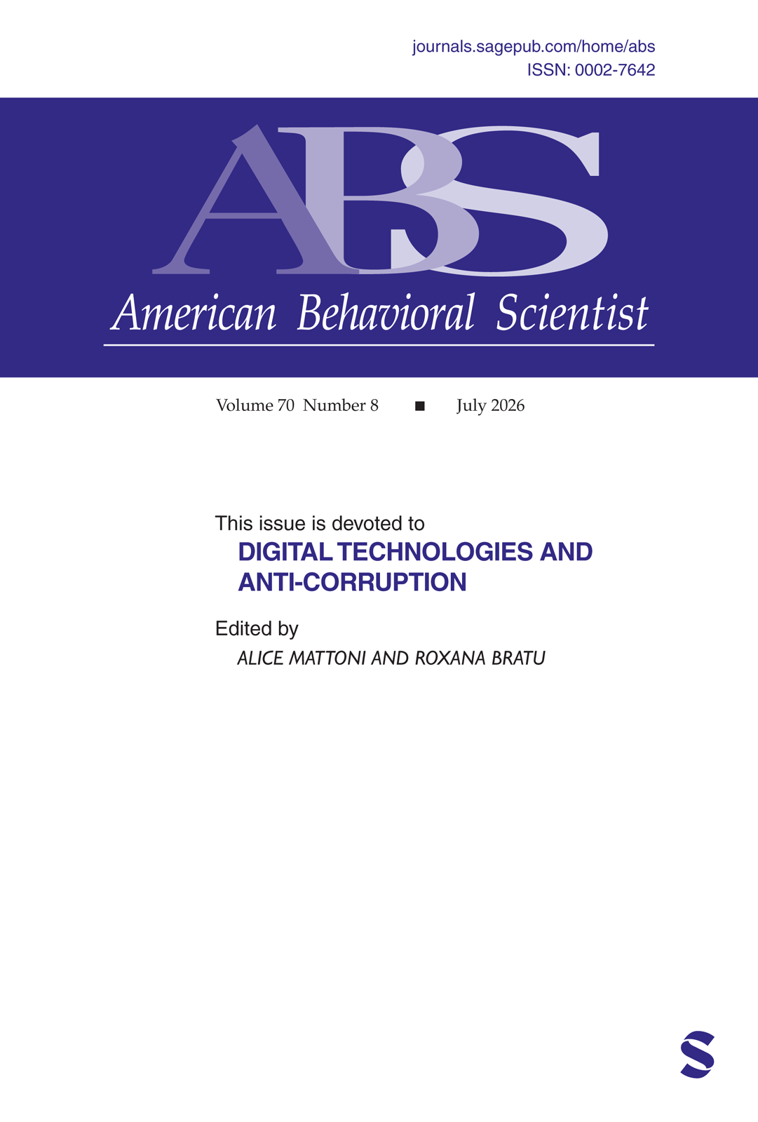 American Behavioral Scientist journal cover
