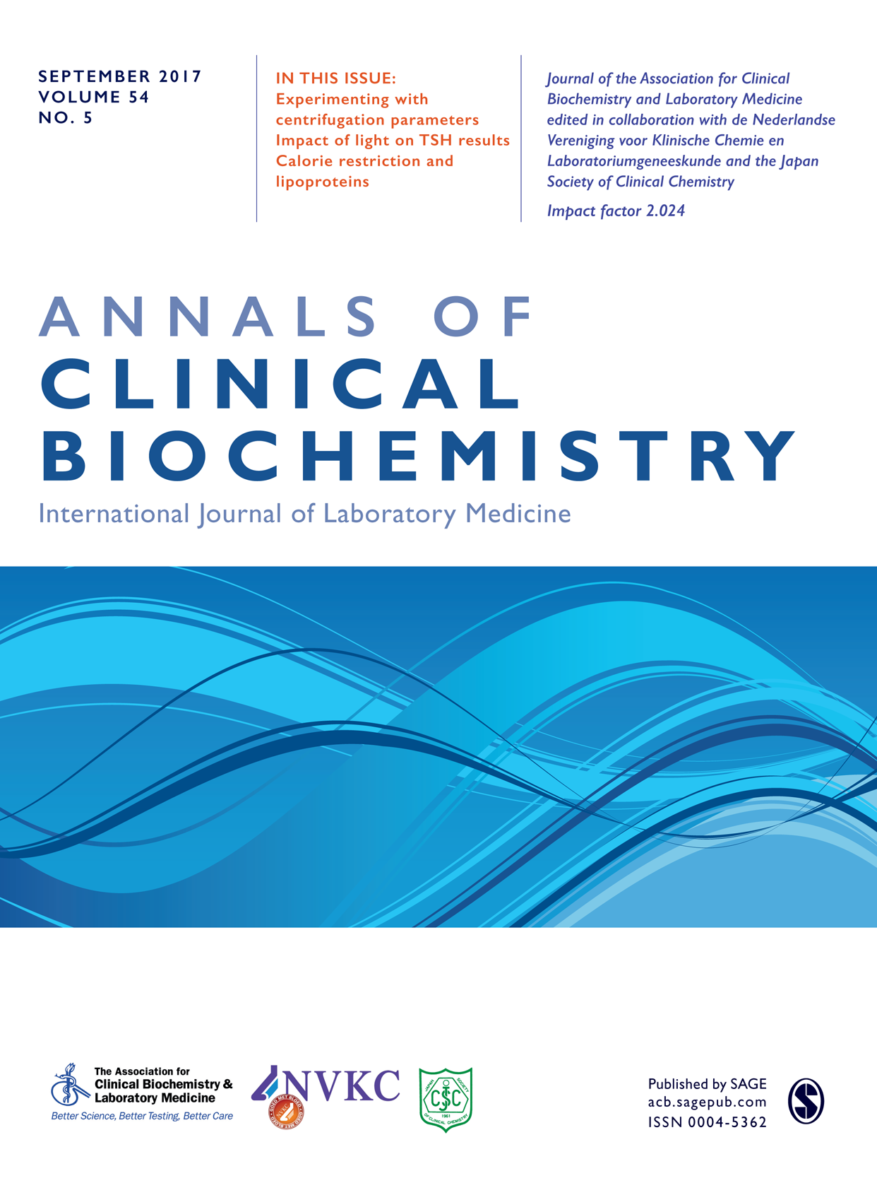 Annals of Clinical Biochemistry: International Journal of Laboratory Medicine journal cover