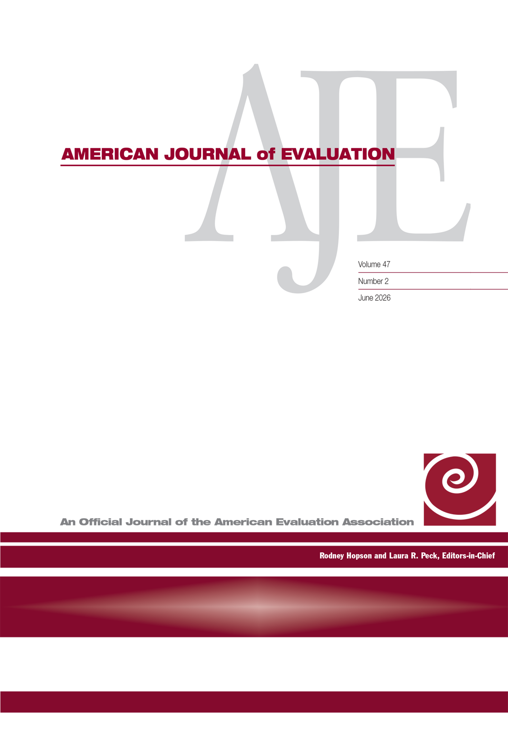 American Journal of Evaluation journal cover