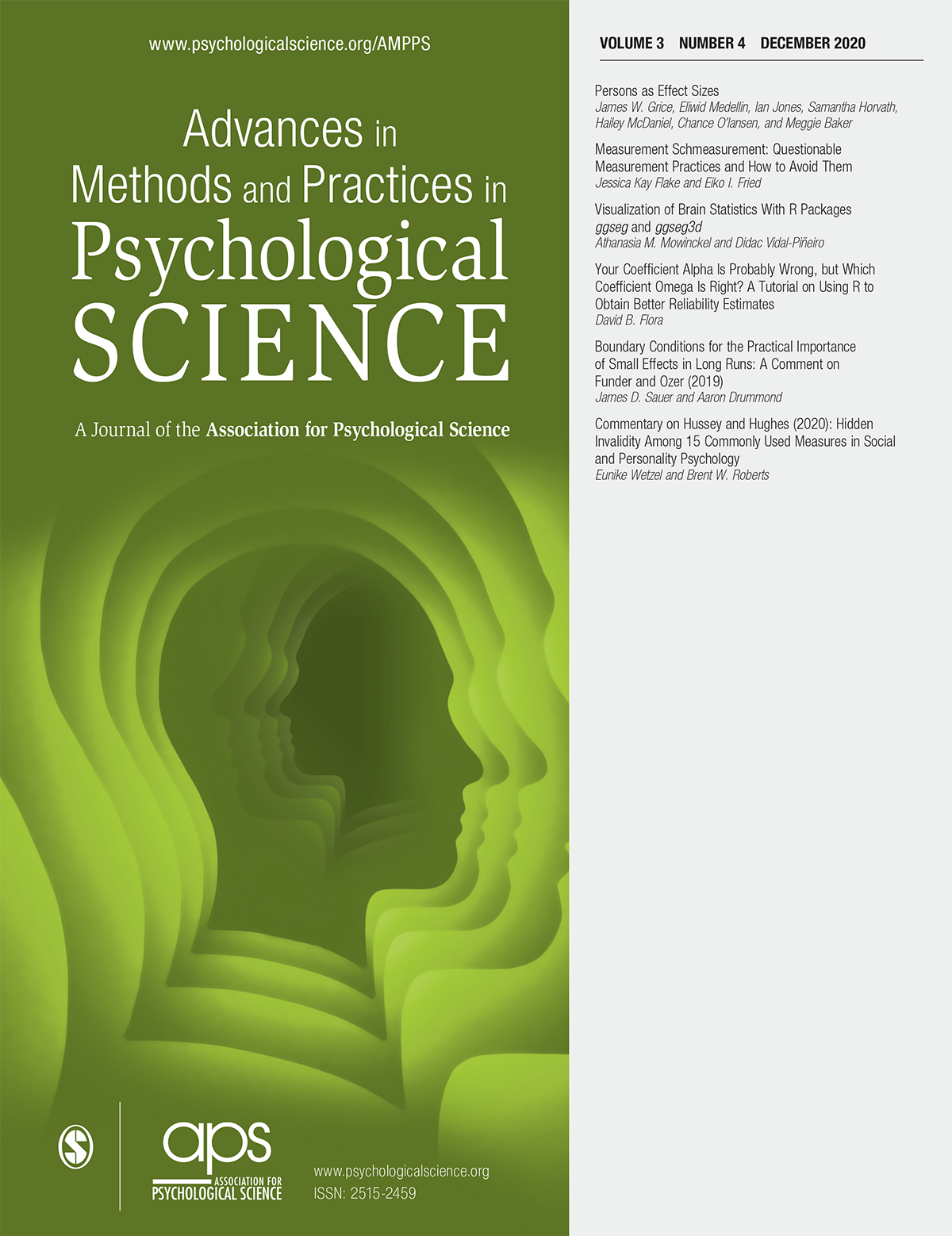 Advances in Methods and Practices in Psychological Science journal cover