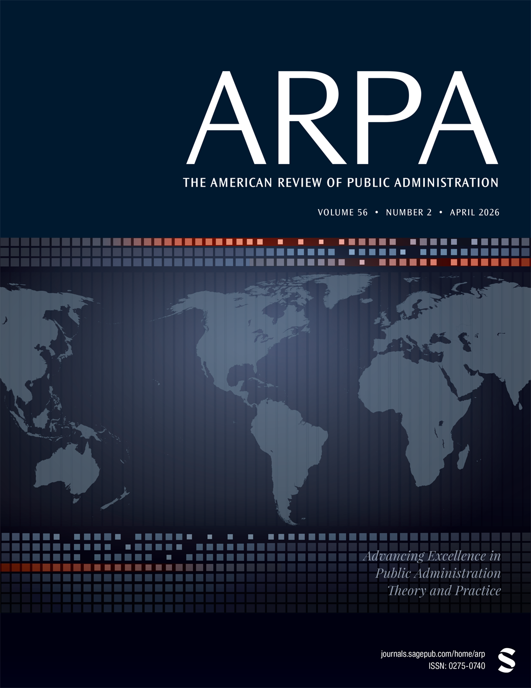 The American Review of Public Administration journal cover