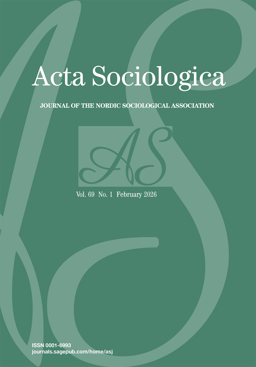 Acta Sociologica journal cover
