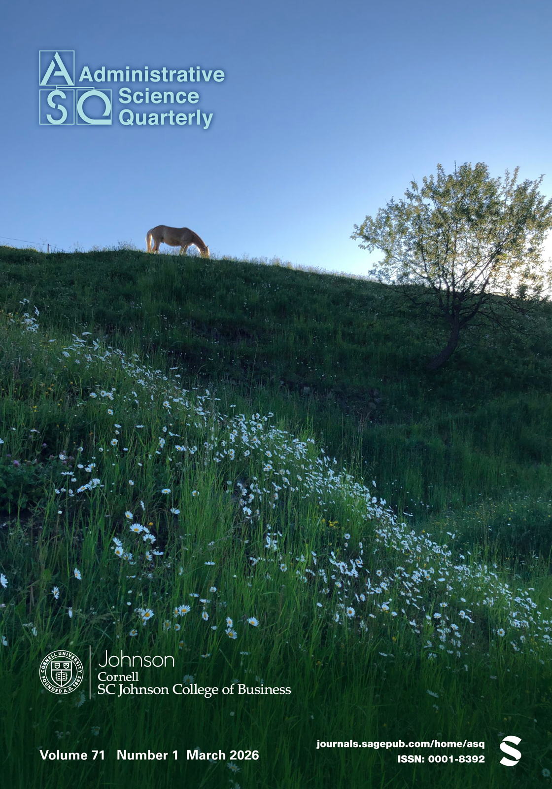 Administrative Science Quarterly journal cover