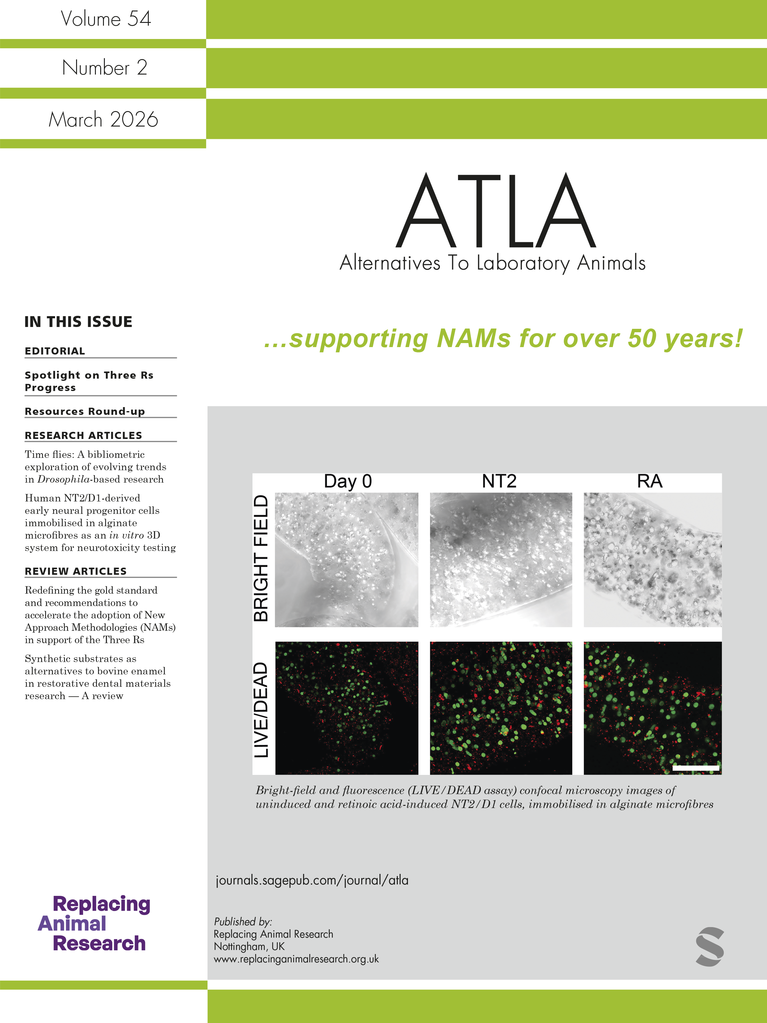 Alternatives to Laboratory Animals journal cover