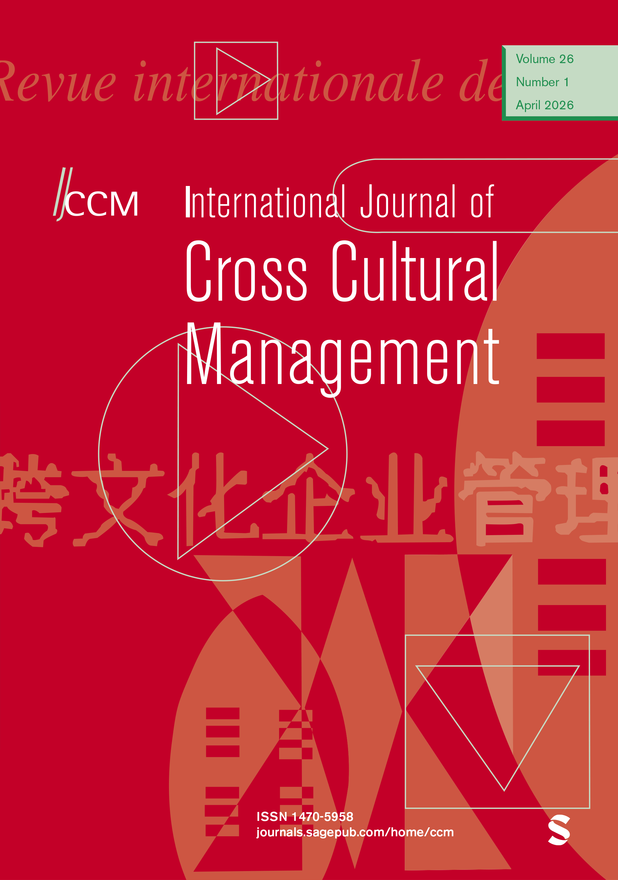 International Journal of Cross Cultural Management journal cover