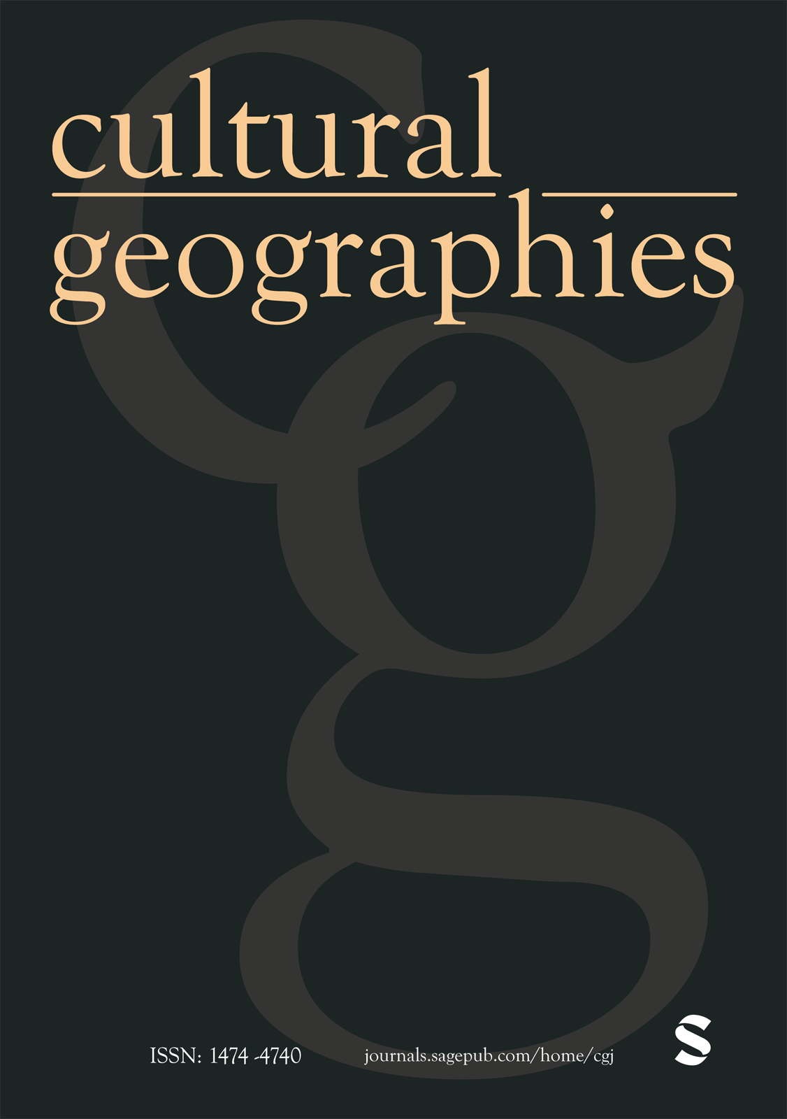 cultural geographies journal cover