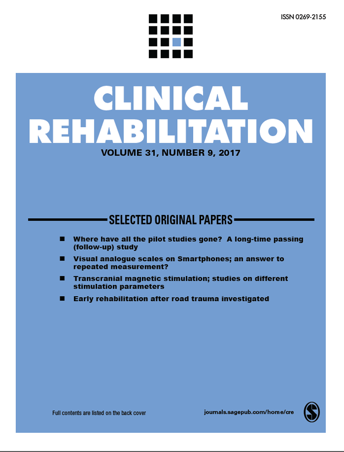 Clinical Rehabilitation journal cover