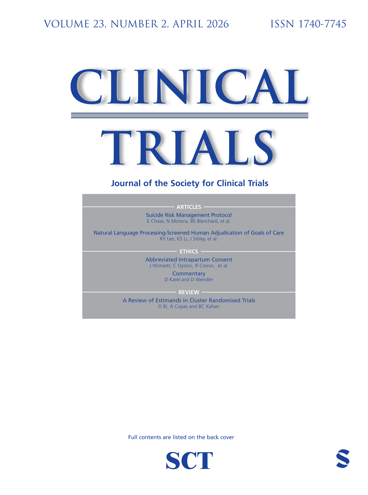 Clinical Trials journal cover