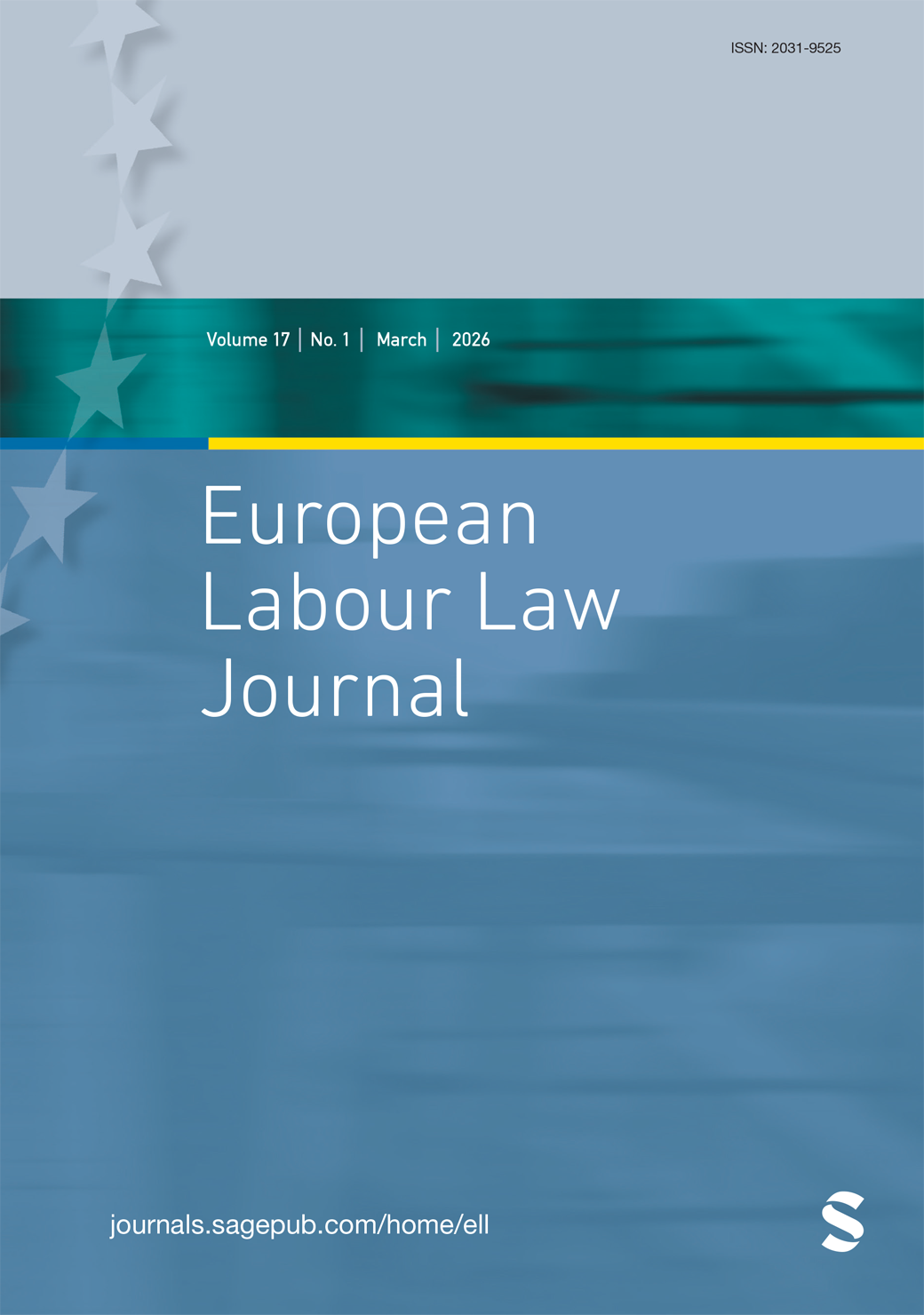 European Labour Law Journal journal cover