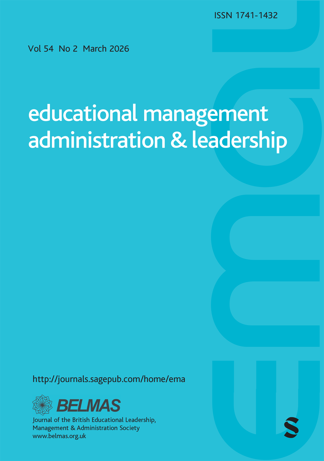 Educational Management Administration & Leadership journal cover