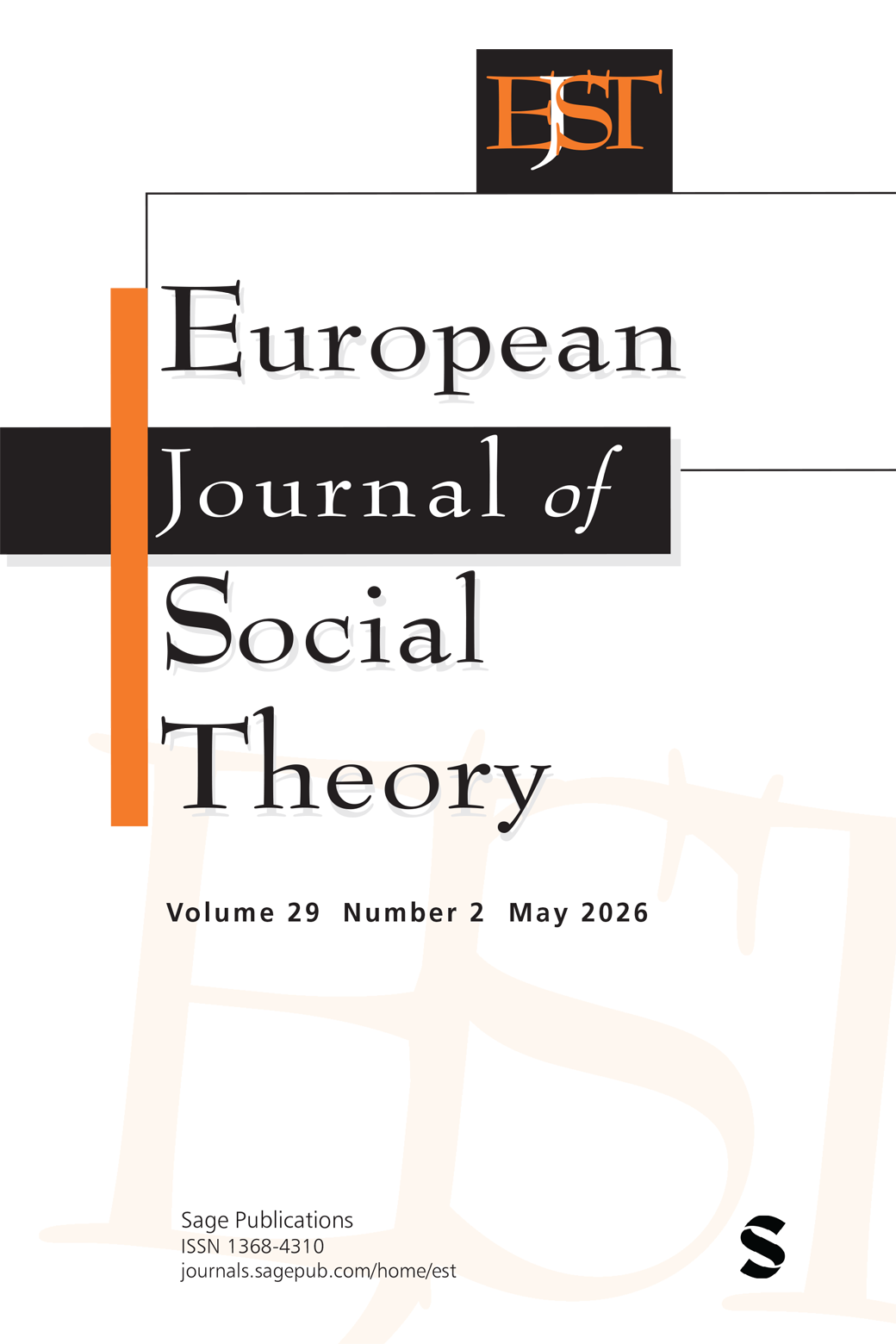 European Journal of Social Theory journal cover