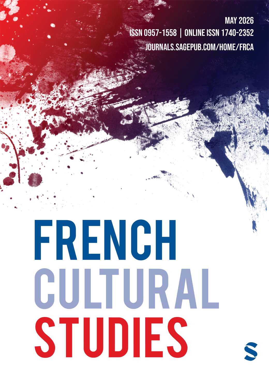 French Cultural Studies journal cover