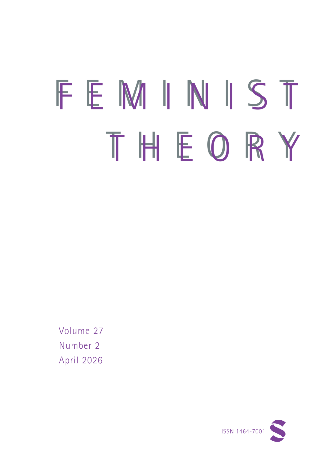 Feminist Theory journal cover