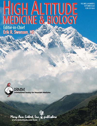 High Altitude Medicine & Biology journal cover