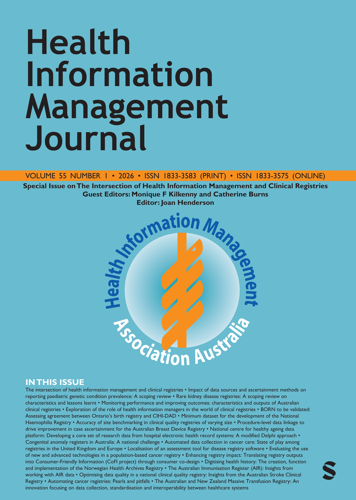 Health Information Management Journal journal cover