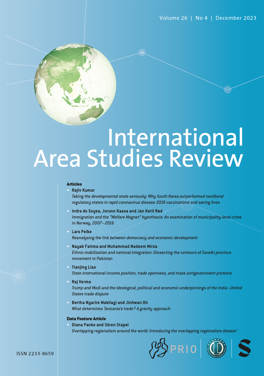 International Area Studies Review journal cover