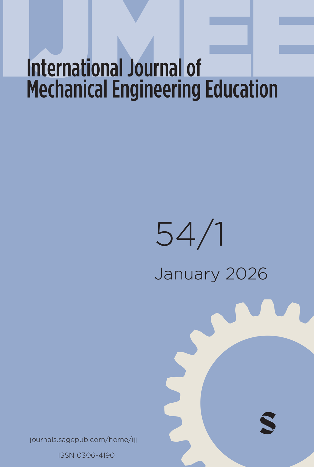 International Journal of Mechanical Engineering Education journal cover