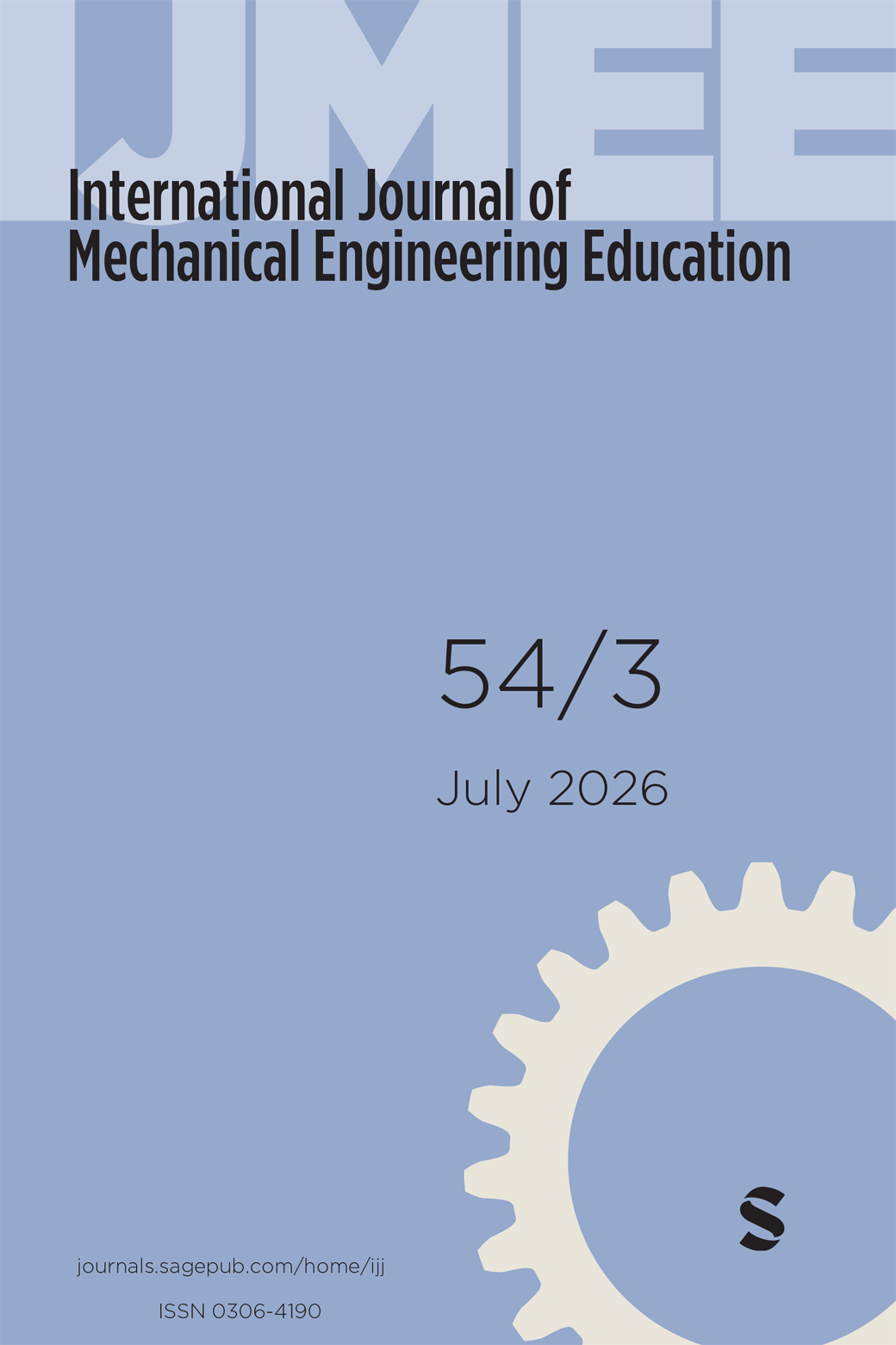 International Journal of Mechanical Engineering Education journal cover
