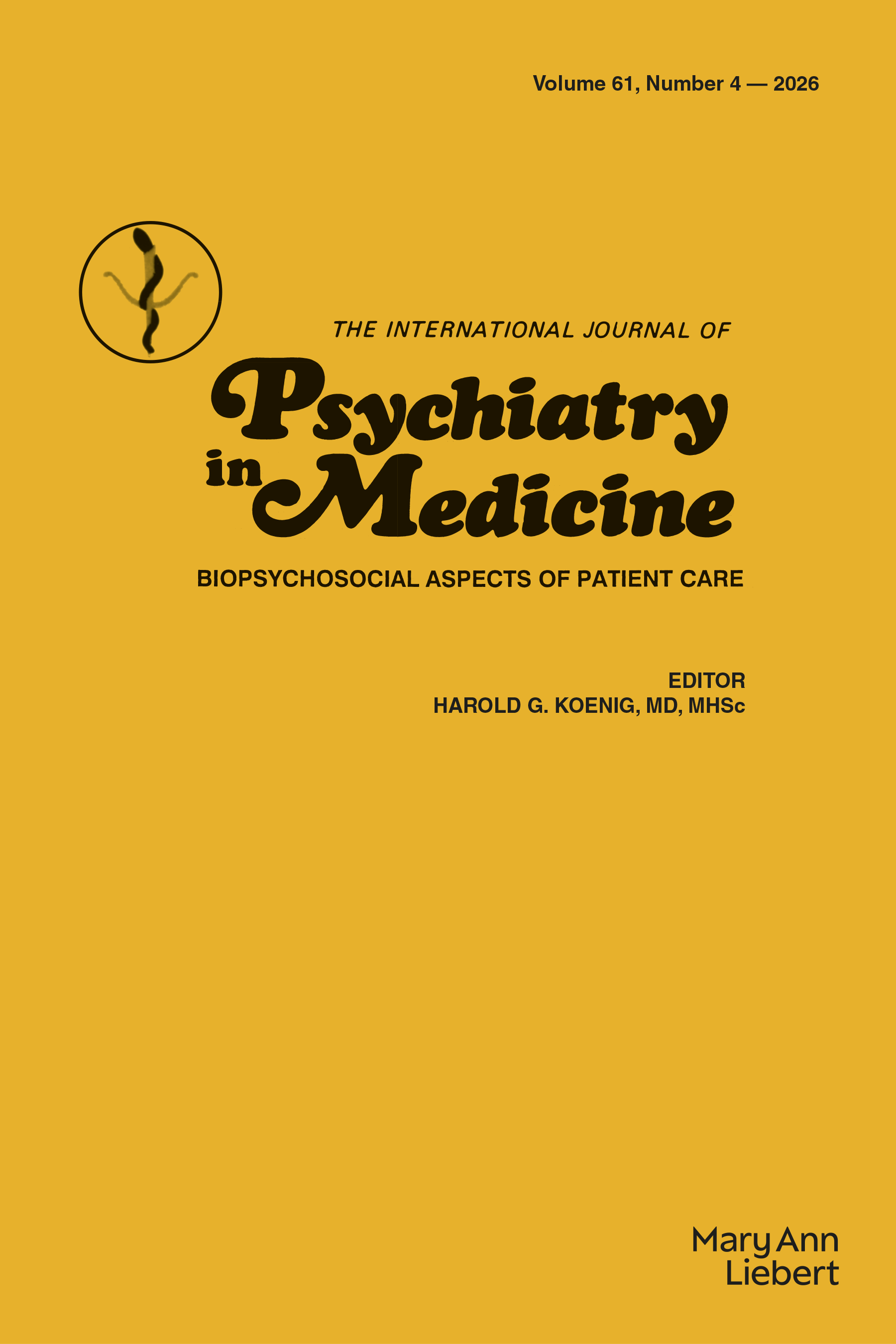 The International Journal of Psychiatry in Medicine journal cover