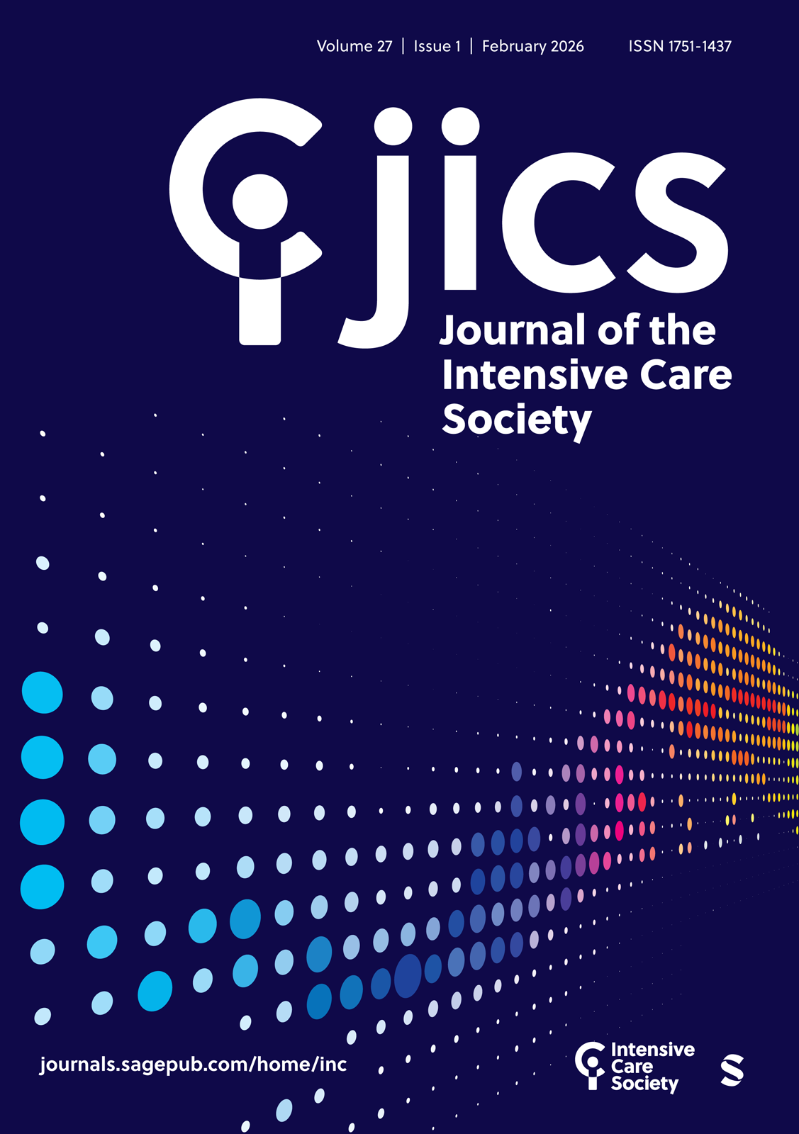 Journal of the Intensive Care Society journal cover