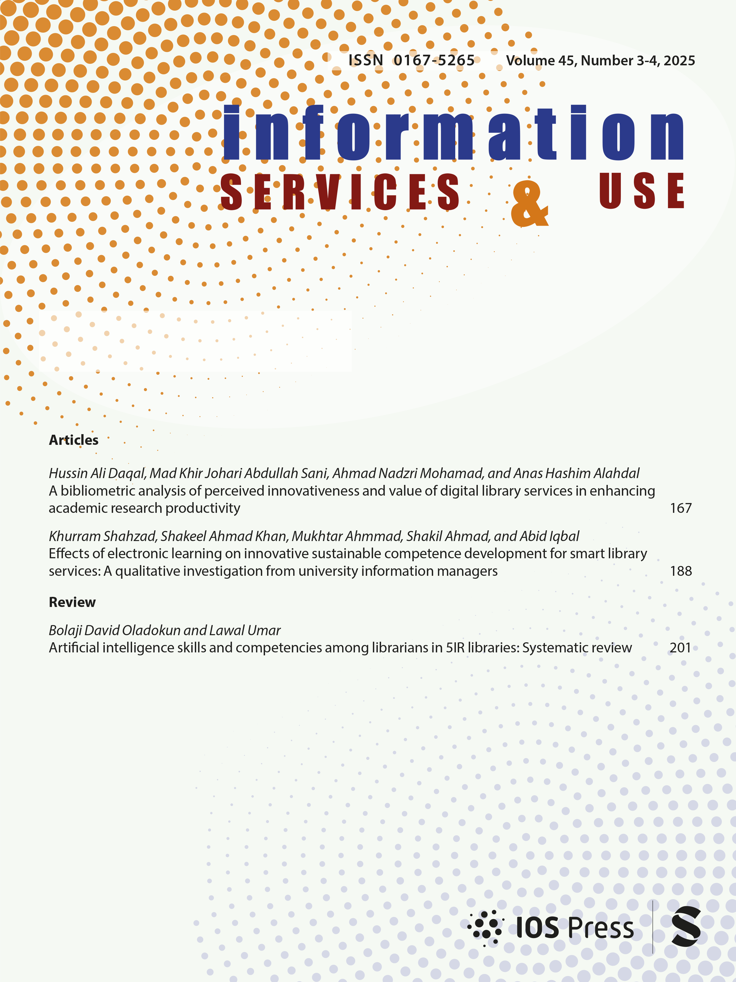 Information Services and Use journal cover