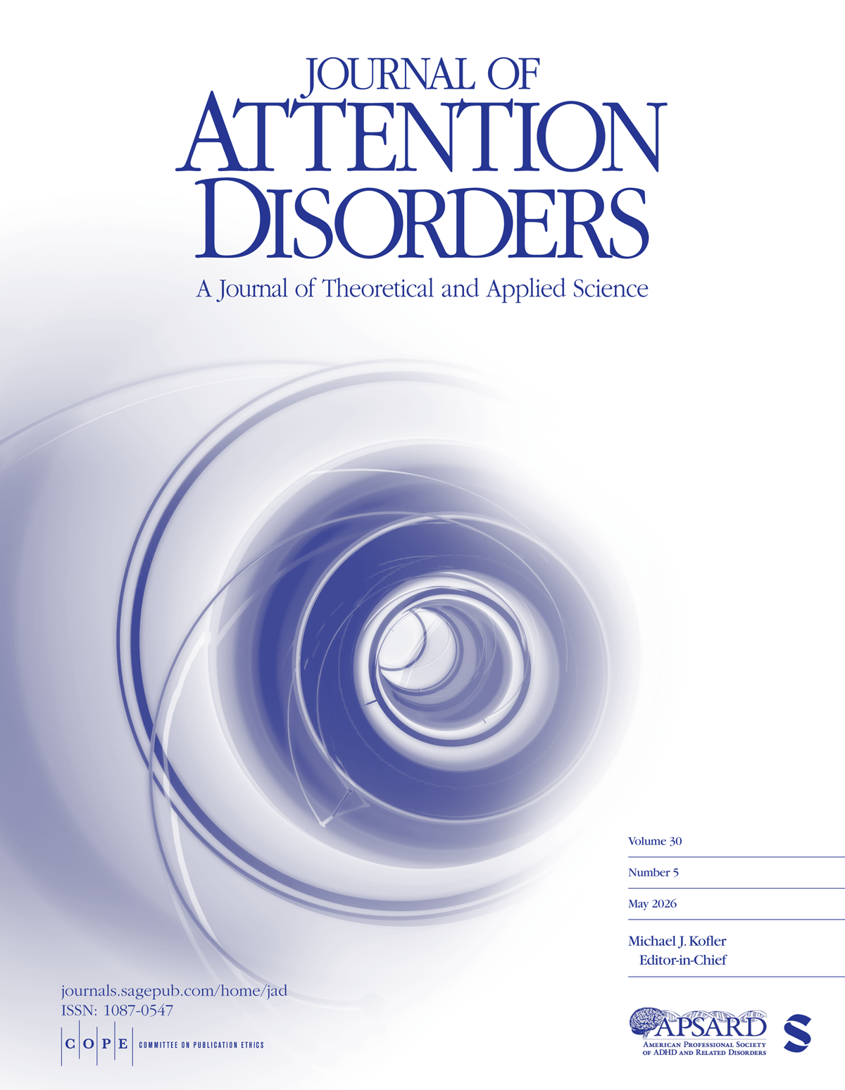 Journal of Attention Disorders journal cover