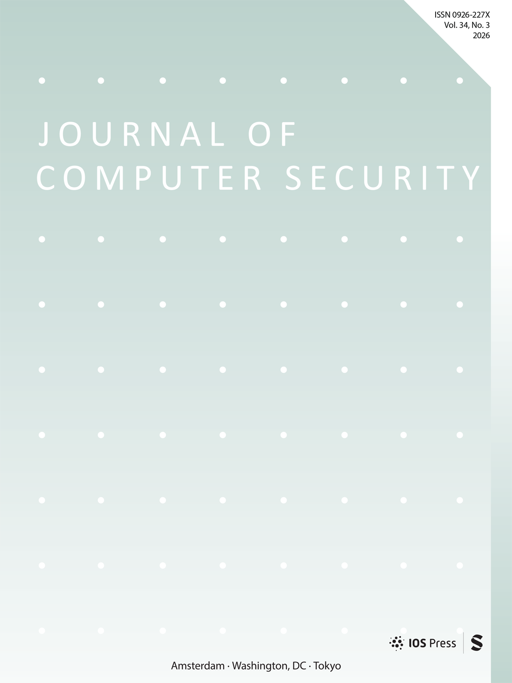 Journal of Computer Security journal cover