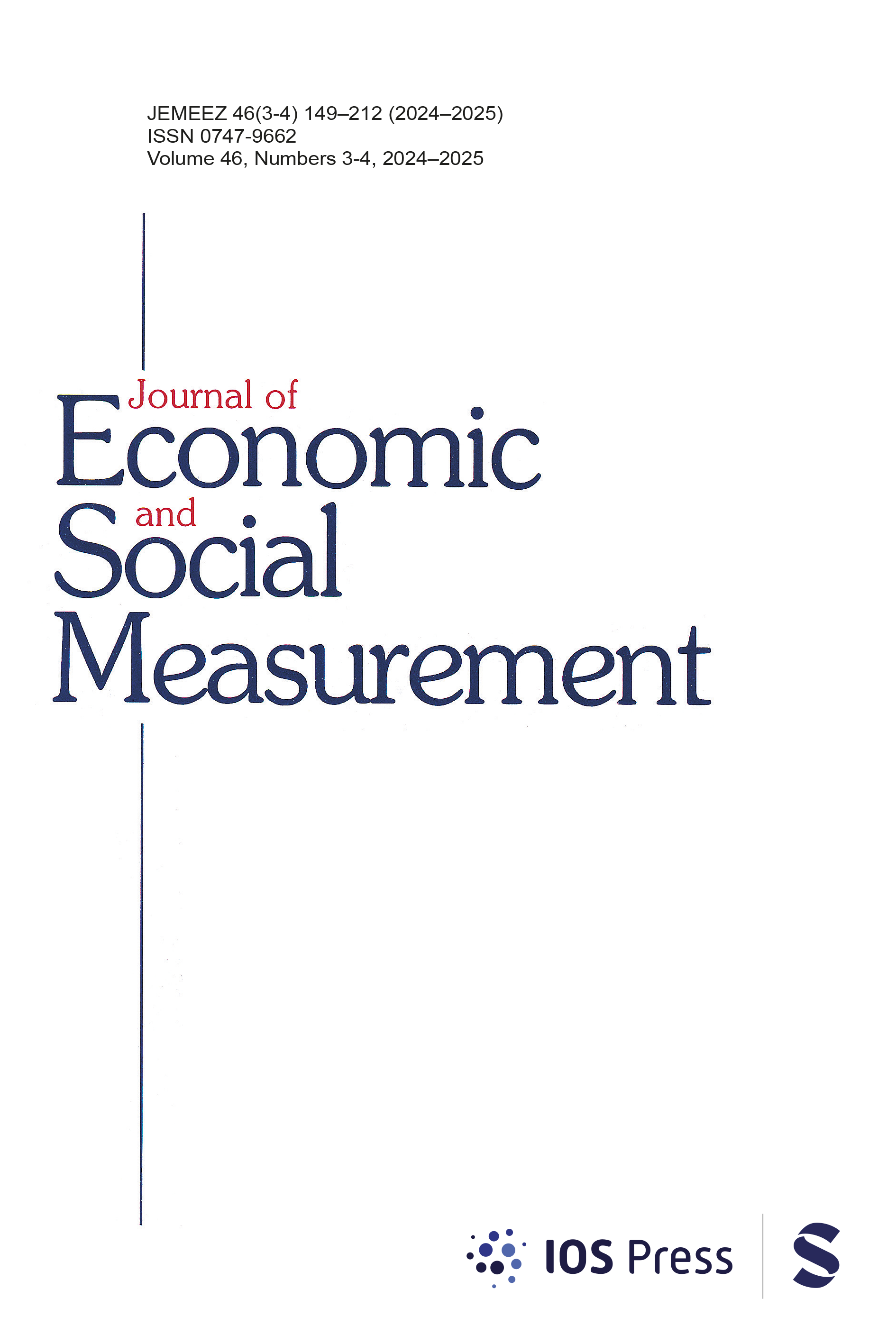 Journal of Economic and Social Measurement journal cover