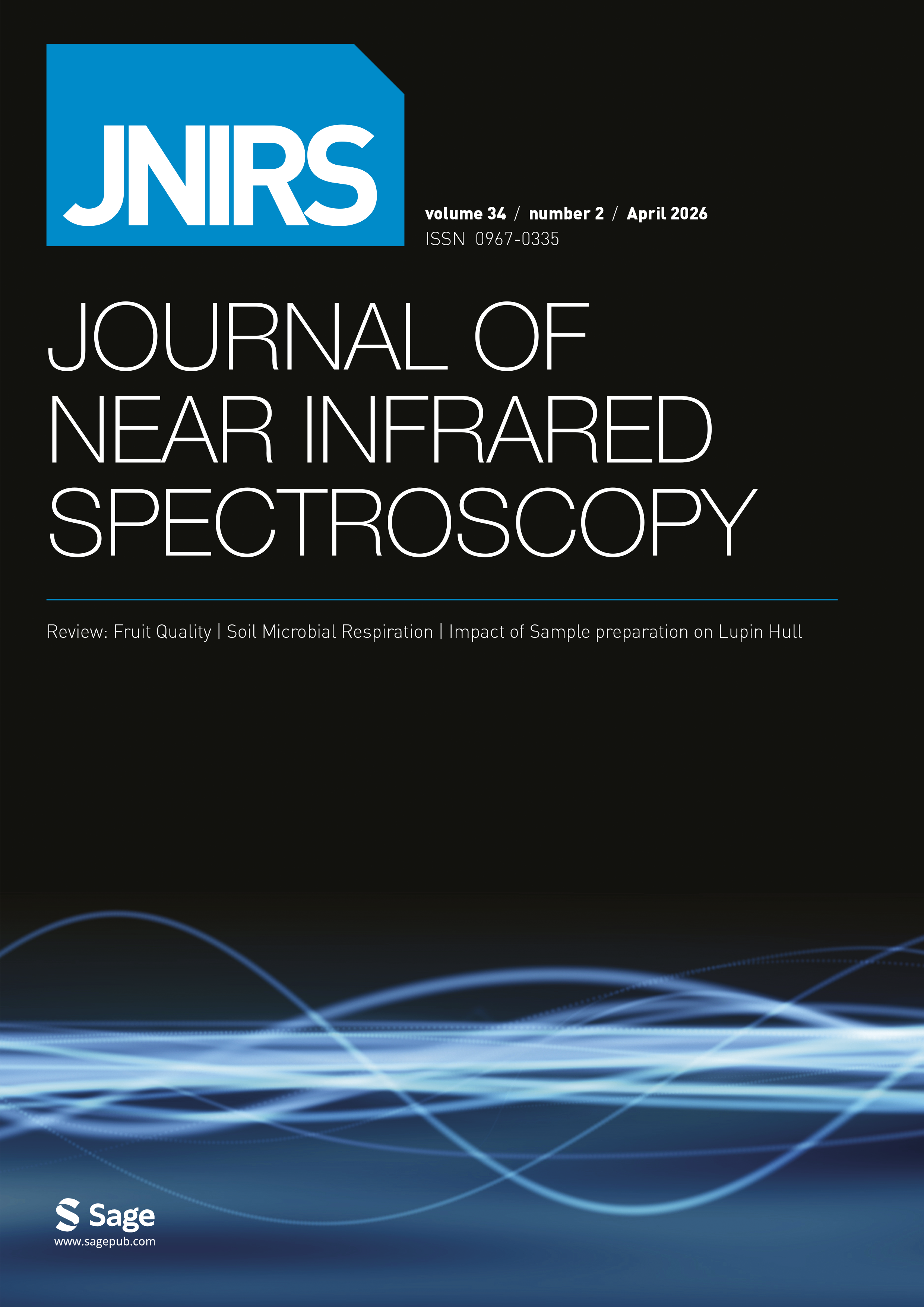 Journal of Near Infrared Spectroscopy journal cover