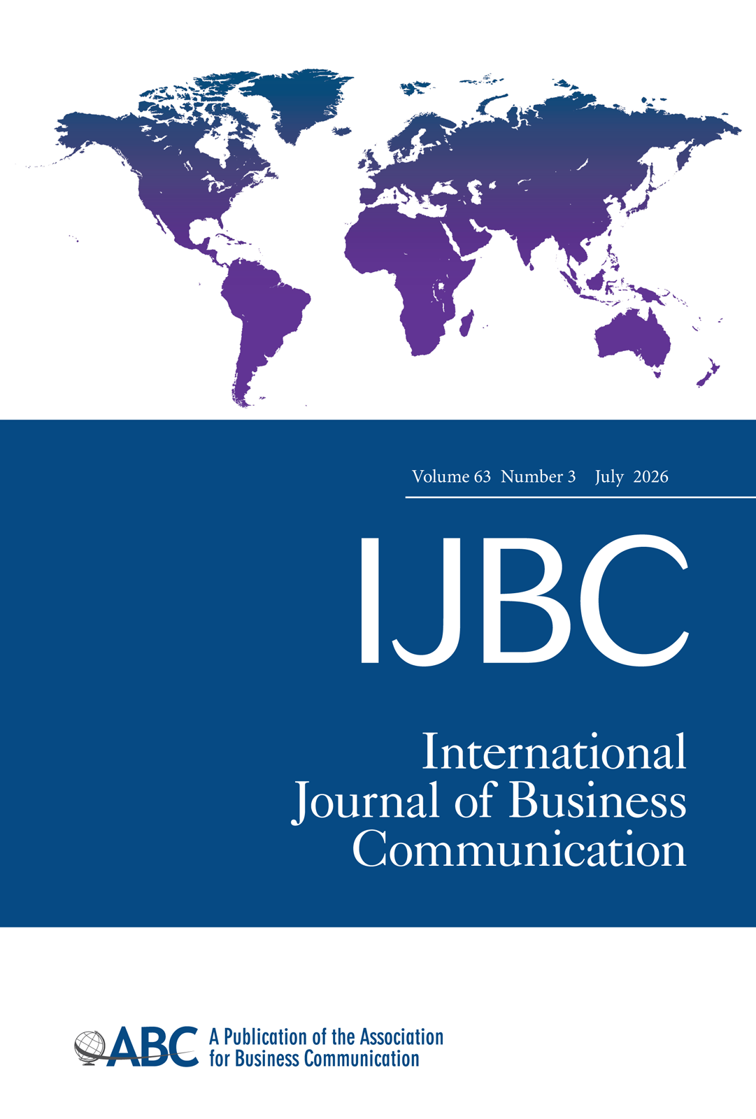 International Journal of Business Communication journal cover