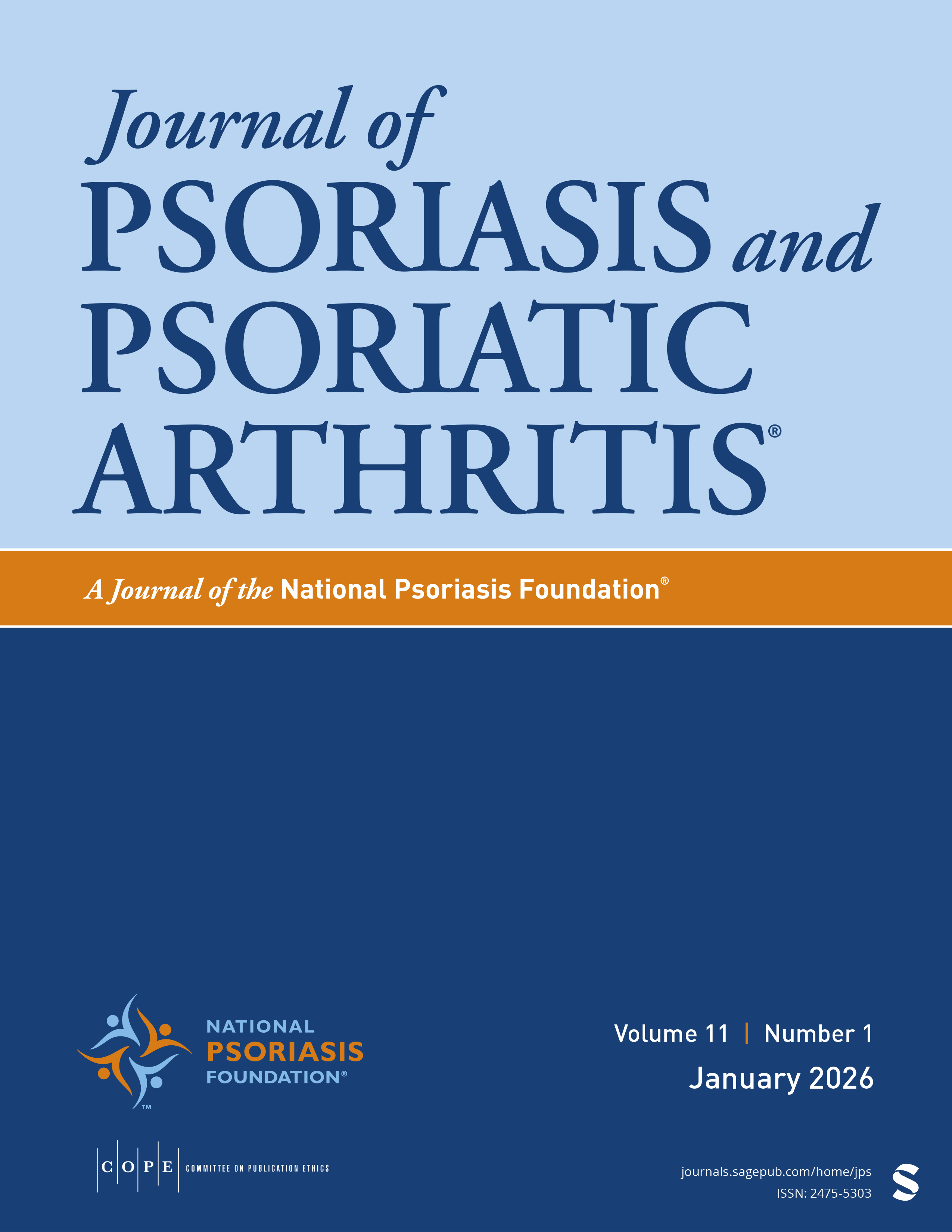 Journal of Psoriasis and Psoriatic Arthritis® journal cover