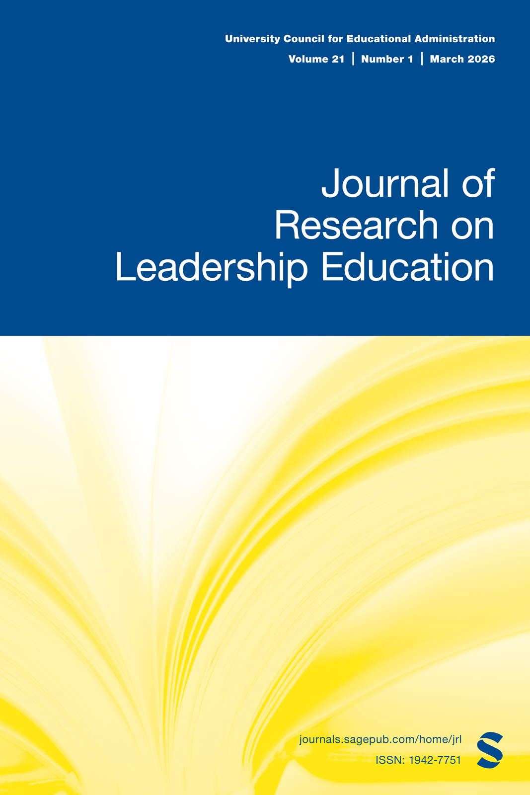 Journal of Research on Leadership Education journal cover