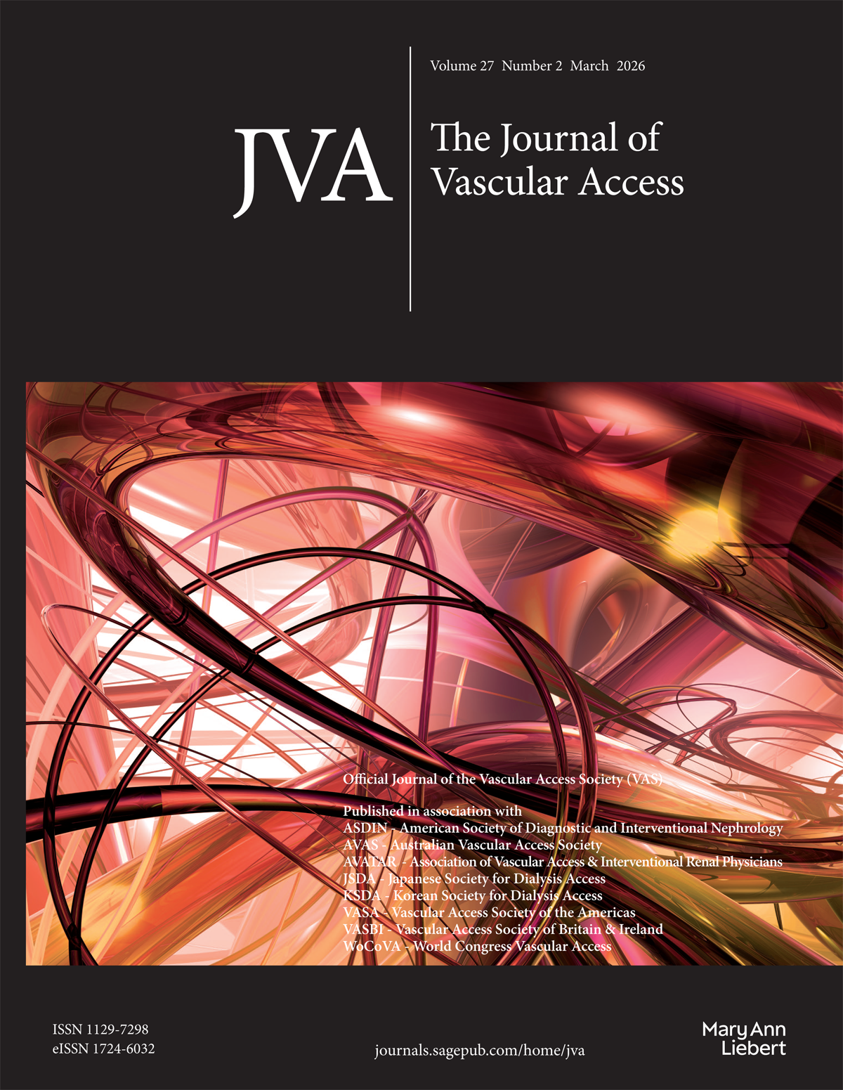 The Journal of Vascular Access journal cover
