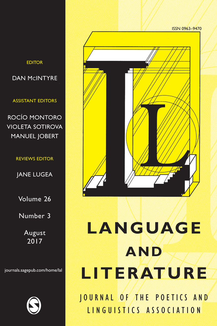 Language and Literature: International Journal of Stylistics journal cover