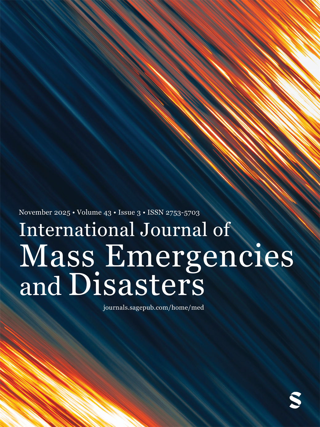 International Journal of Mass Emergencies & Disasters journal cover