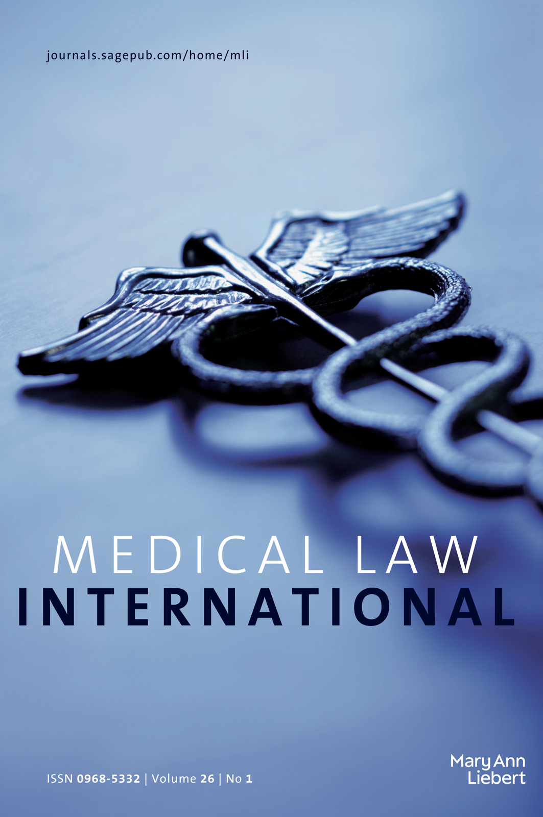 Medical Law International journal cover