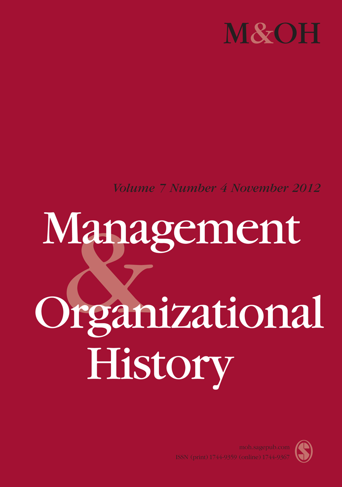 Management & Organizational History journal cover
