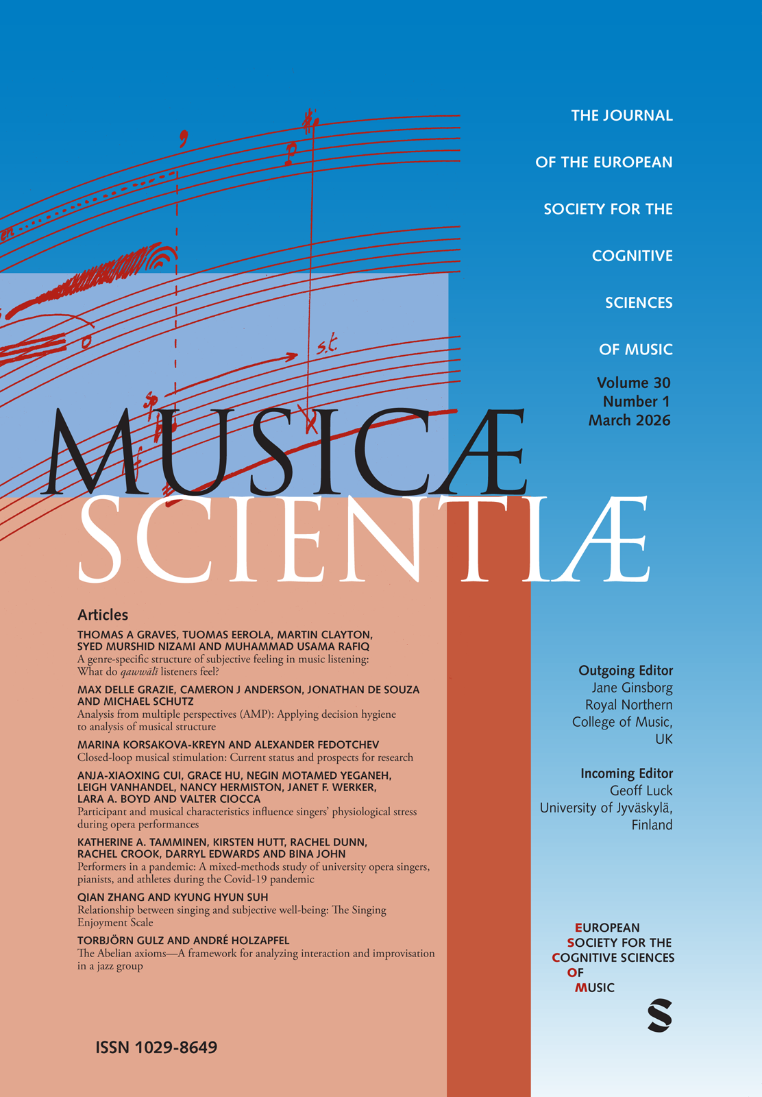 Musicae Scientiae journal cover