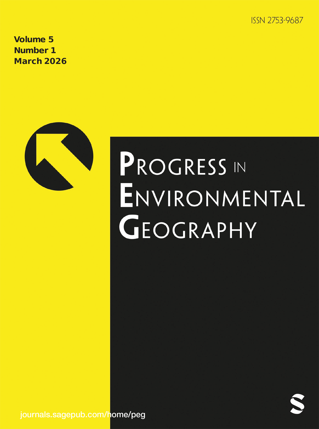 Progress in Environmental Geography journal cover