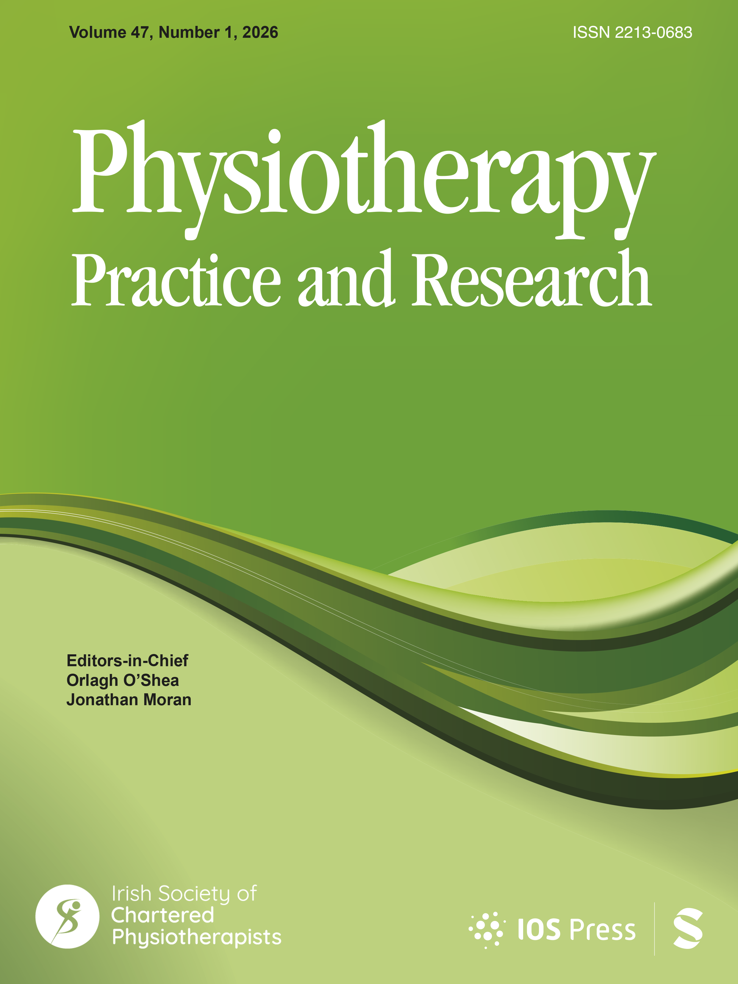 Physiotherapy Practice and Research journal cover