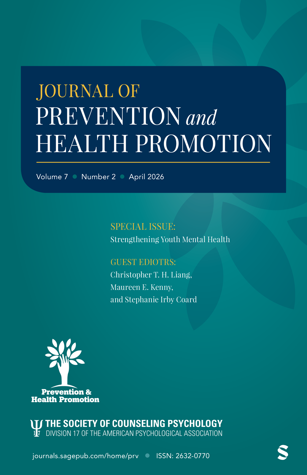Journal of Prevention and Health Promotion journal cover