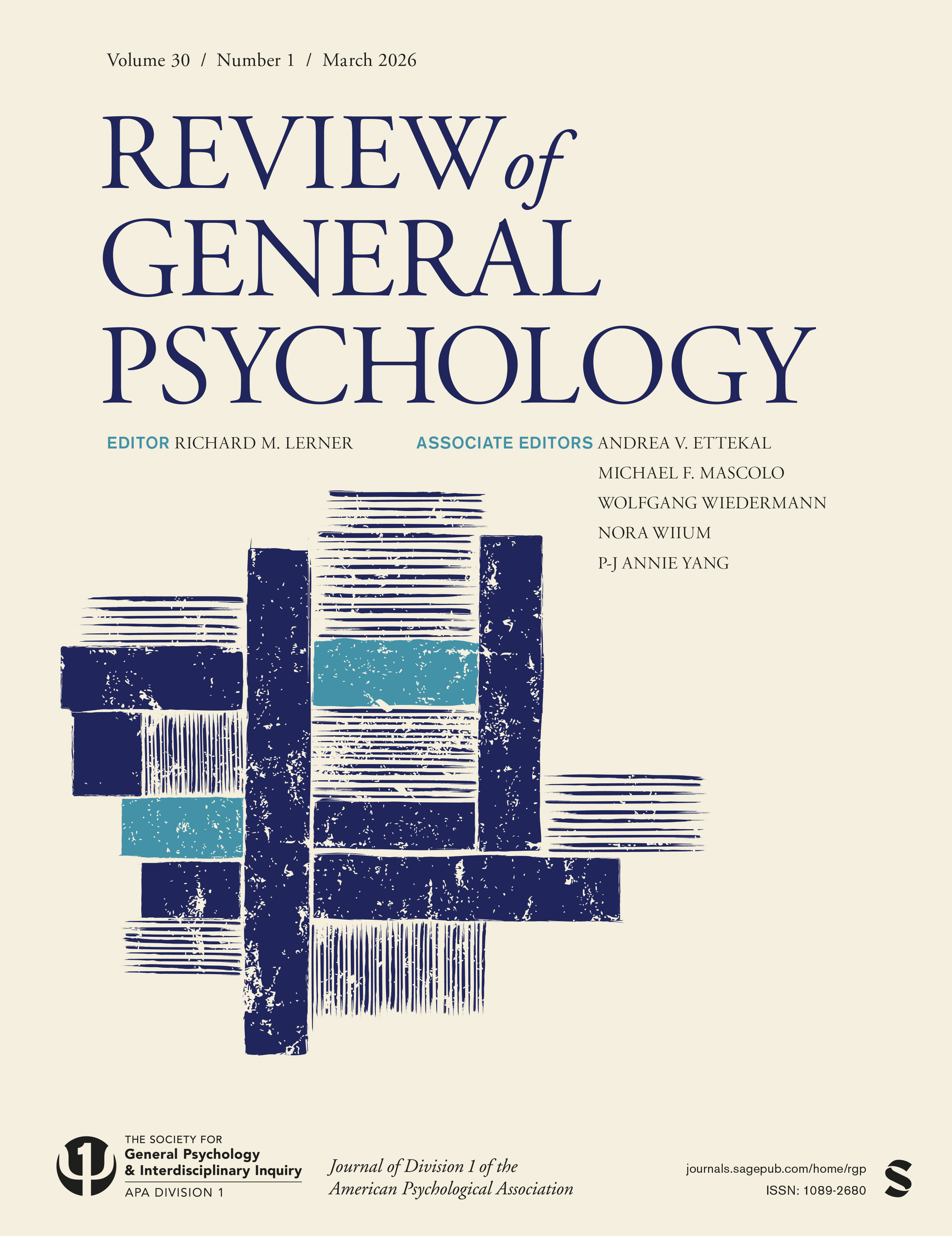 Review of General Psychology journal cover
