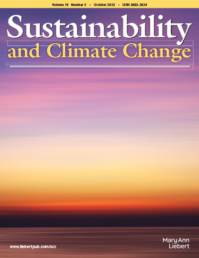 Sustainability and Climate Change journal cover