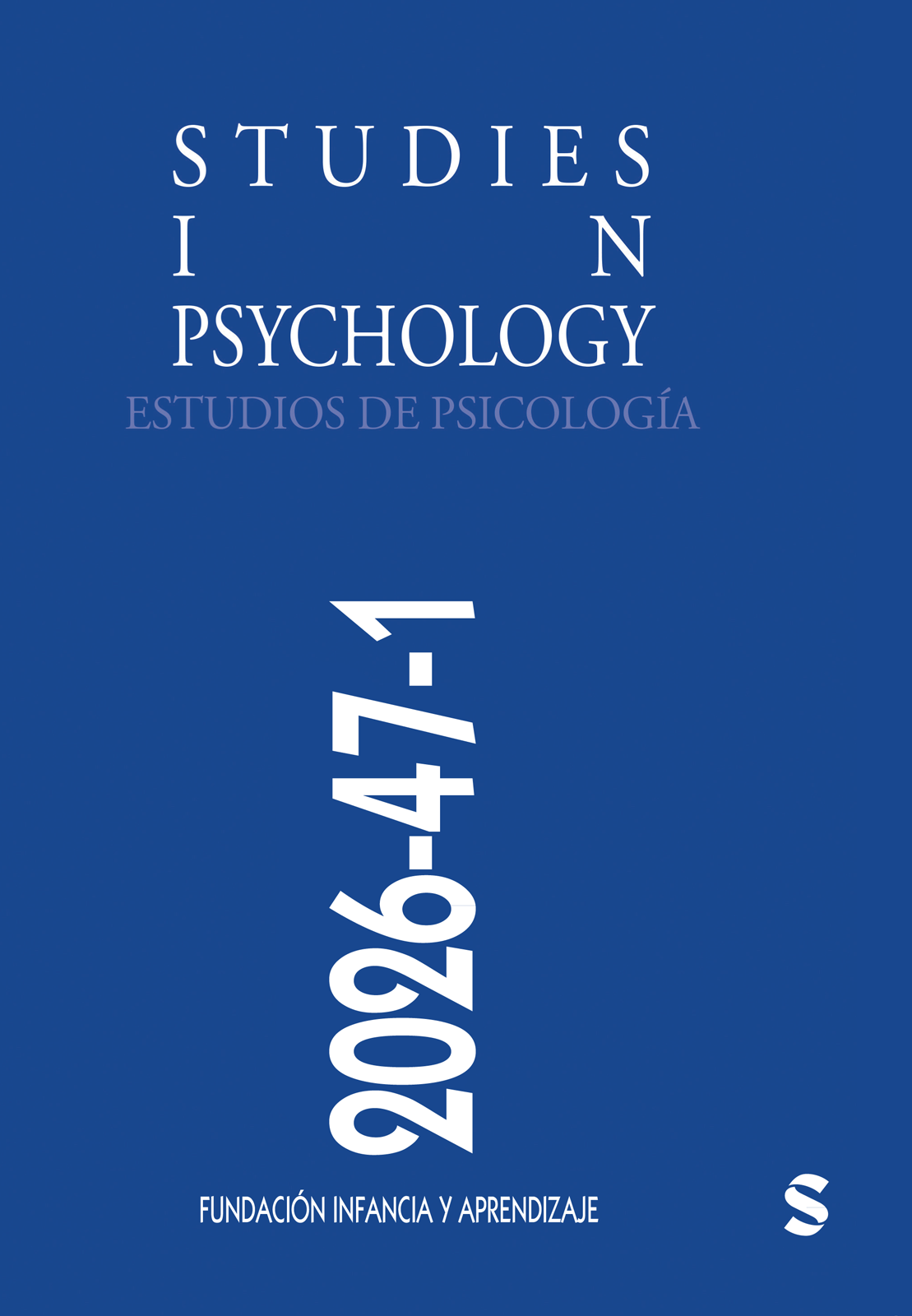 Studies in Psychology: Estudios de Psicología journal cover