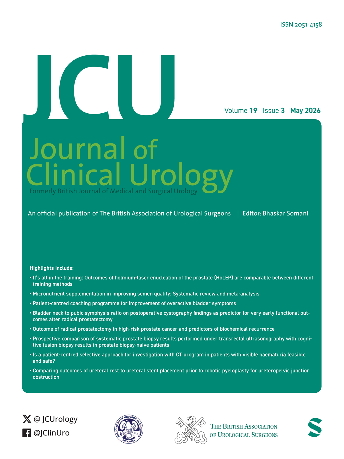 Journal of Clinical Urology journal cover