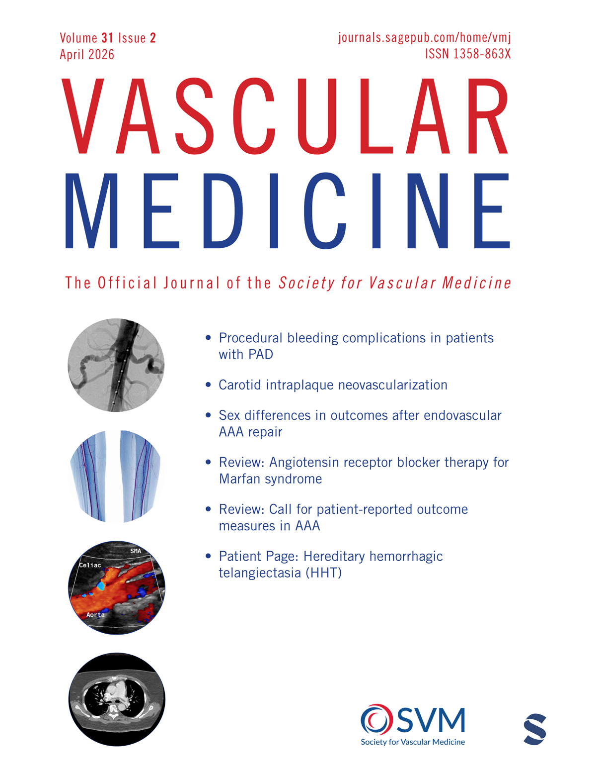 Vascular Medicine journal cover