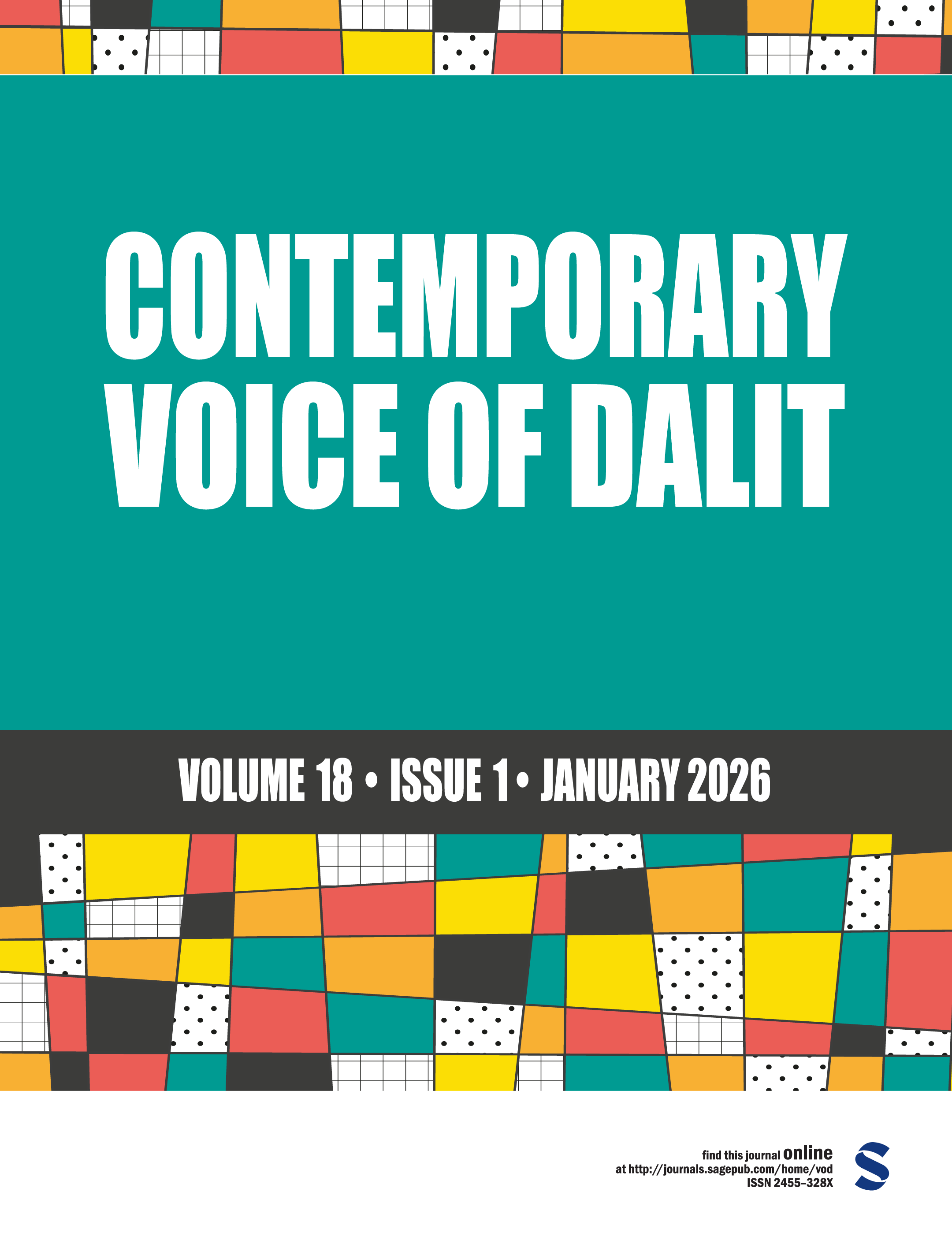 Contemporary Voice of Dalit journal cover