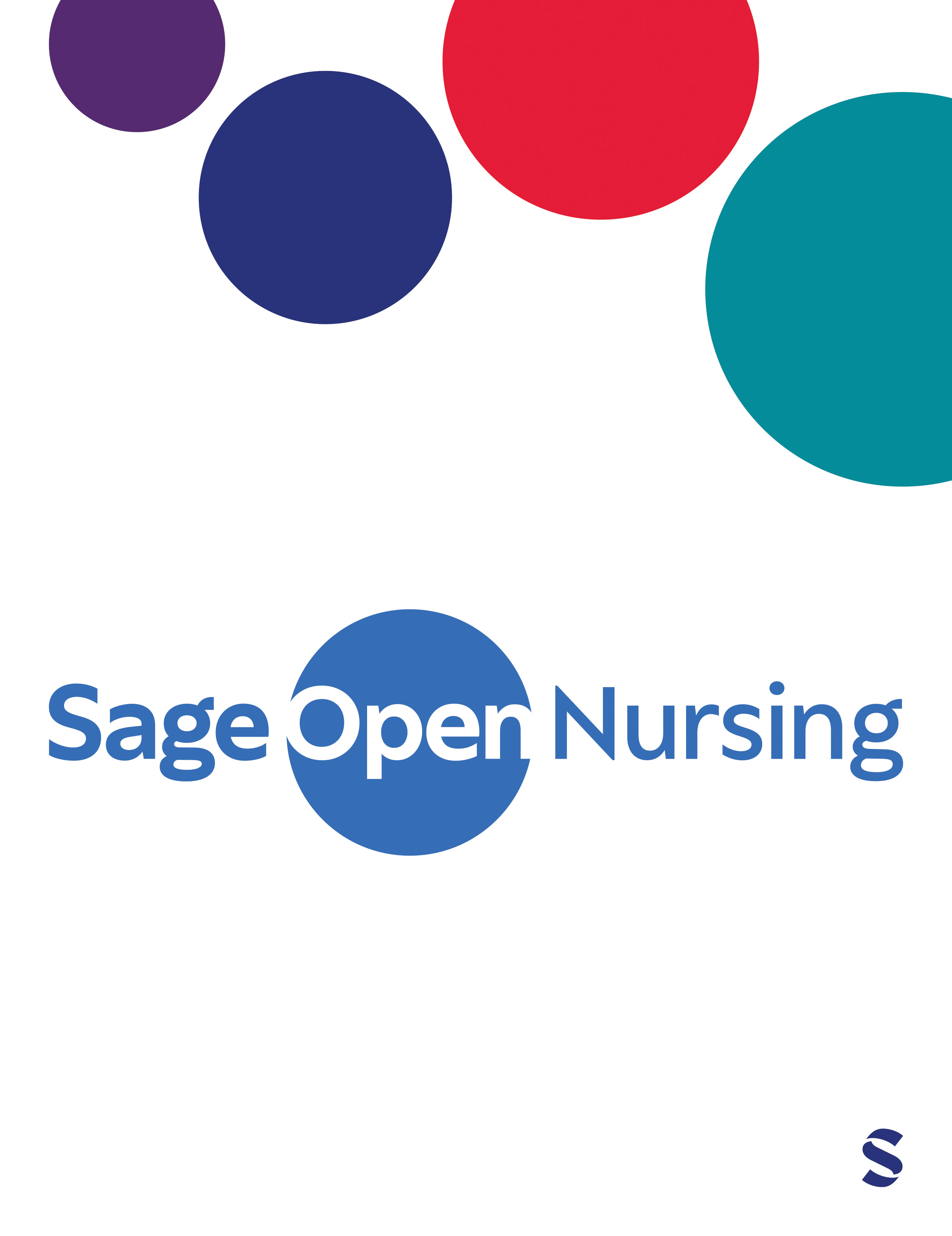 Sage Open Nursing journal cover